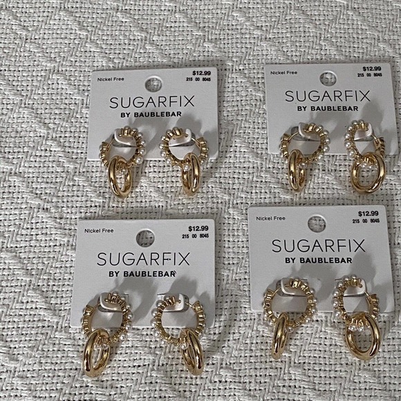 BaubleBar Jewelry - Sugarfix by BaubleBar Earrings Lot Of Four Single Hook Earrings